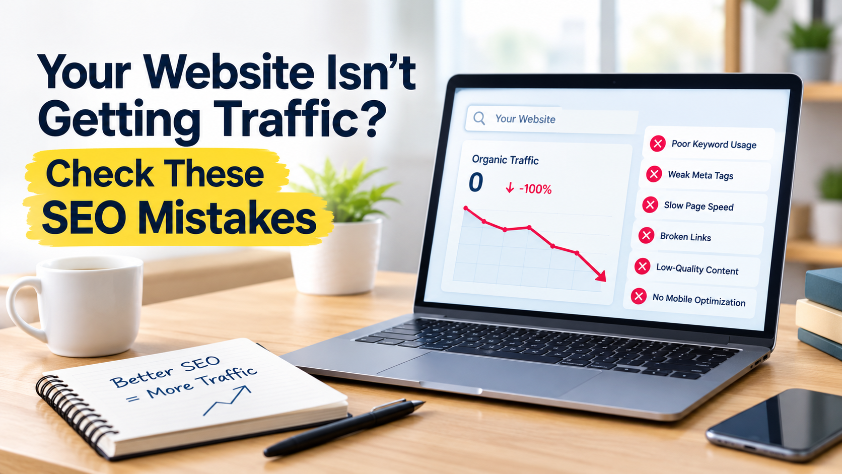 Your Website Isn’t Getting Traffic? Check These SEO Mistakes